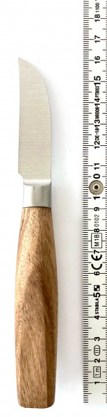 Gemüsemesser L 16,5 cm Edelstahl mit Holzgriff