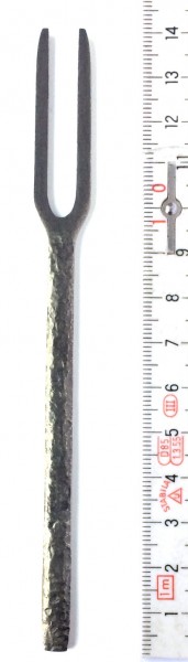 kleine VorlegeGabel klein L 14 cm Edelstahl schwarz anthrazit