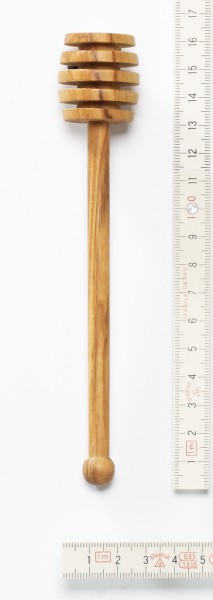 Honiglöffel, Holz, Stiel aus einem Stück mit Kugel, 15 cm