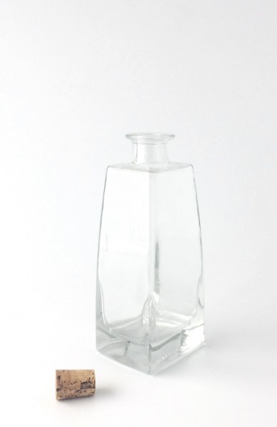 Flasche Glas mit Korken 0,350 L