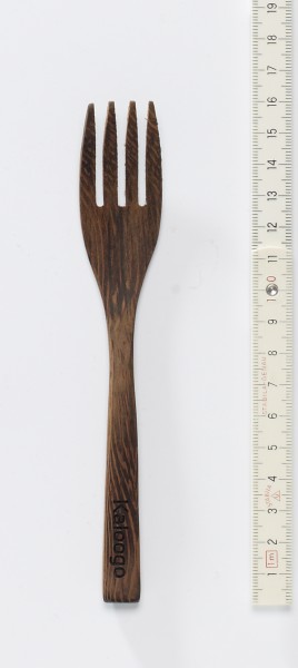 kleine Holzgabell, Kuchengabel, Holz, 13 cm