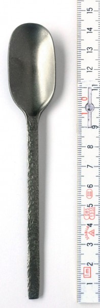 Besteck Teelöffel L 14 cm Edelstahl schwarz anthrazit