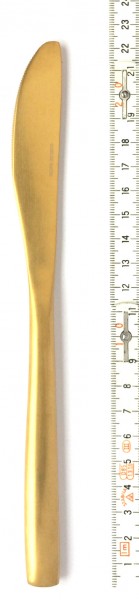 Besteck Messer L ca. 22 cm gold matt
