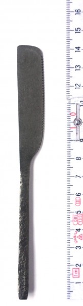 Besteck Messer klein L 14 cm Edelstahl schwarz anthrazit