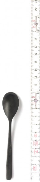 Espressolöffel L 10,5 cm schwarz matt