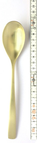 Besteck Suppenlöffel L ca. 19,8 cm Champagner matt (36 Stk vorhanden)