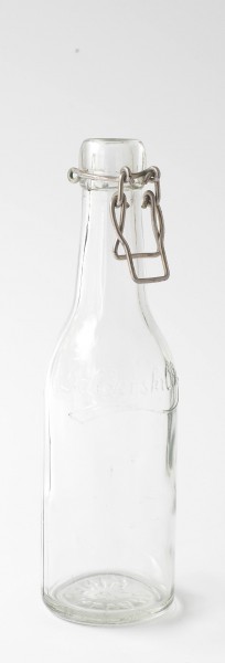 Bügelflasche Glas 220ml vintage Deckel fehlt