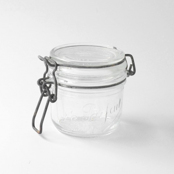 Bügelglas Marmeladenglas Einweckglas, H 8,5 cm ø 7,5 cm, vintage, 200 ml