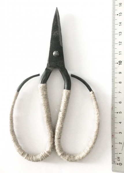 Schere schwarz Eisen, Asia Bonsai , umwickelt L 16 cm