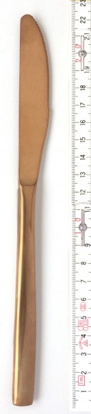 Messer L 22 cm Kupfer, matt